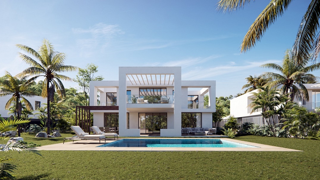 Building and swimming pool view - Marbella-Luxury villas