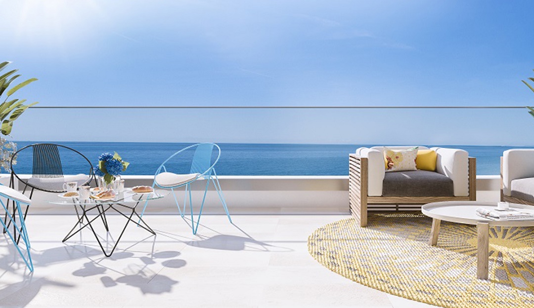 terraza sea line torrox - Torrox-Costa-23 apartments at the beachfront